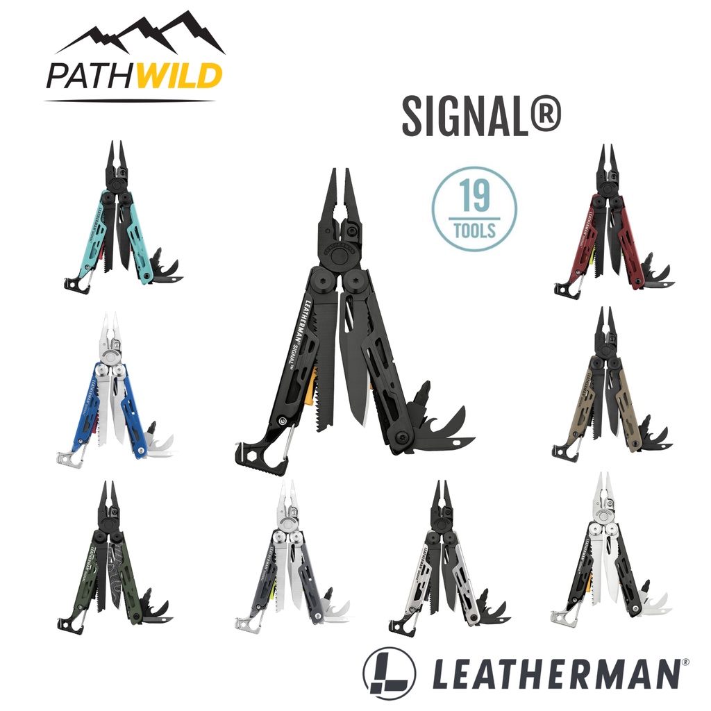 LEATHERMAN SIGNAL เครื่องมืออเนกประสงค์ สำหรับชีวิตกลางแจ้ง มีเครื่องมือ19ชนิด ขนาดกะทัดรัด