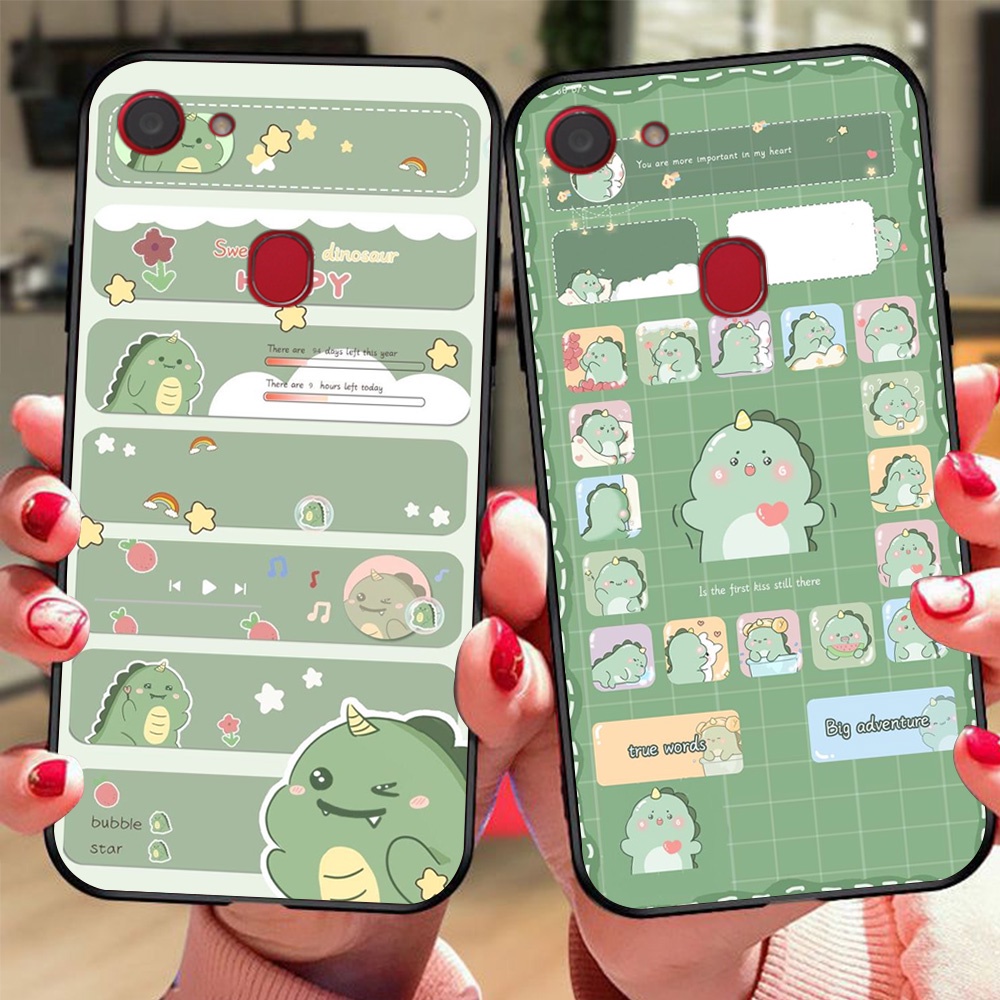 เคสโทรศัพท์สําหรับ oppo f5 / oppo f5 youth / oppo f7 ไดโนเสาร์ din happy
