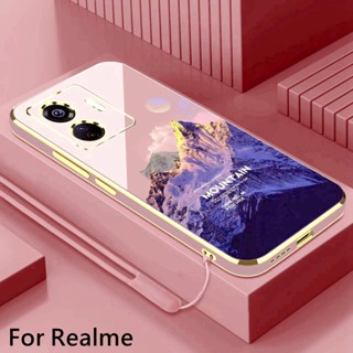 เคส Realme 5 5i 5s 6i 7i Realme 7 8 5G C12 C15 C25 C11 2021 C20 C17 Personalized and creative San Francisco electroplating soft phone case