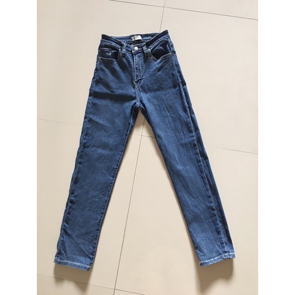 กางเกงยีนส์ขากระบอกเล็กป้ายSARAN