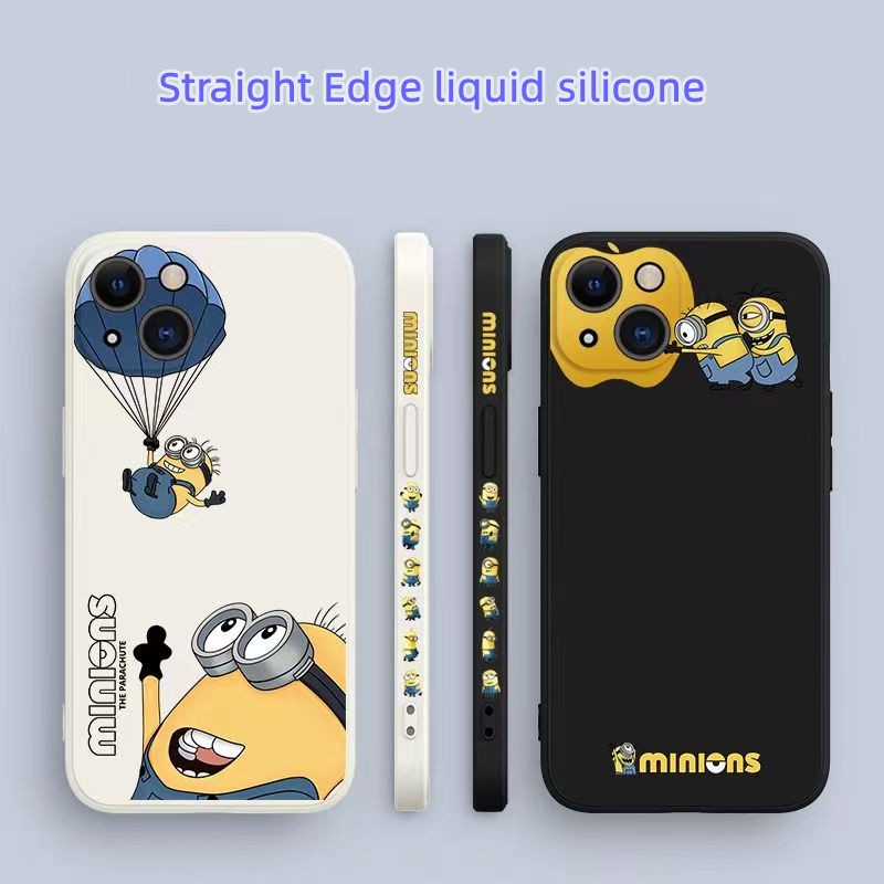เคสโทรศัพท์ซิลิโคน TPU แบบนิ่ม ลายการ์ตูนมินเนี่ยน สําหรับ IPhone 14 13 12 Pro Max 14Plus 13 12 Mini 11 Pro Max 6 6s 7 8 Plus XR X XS