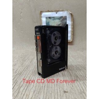 National RQ-353 Retro Cassette Tape หายาก ทรงเหลี่ยม ผาใส