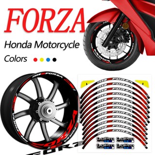 Honda FORZA ล้อสะท้อนแสงสติกเกอร์กันน้ำ Hub ลายรถจักรยานยนต์อุปกรณ์เสริมสำหรับ Honda Forza 125 250 300 350 750 MF13 2022 2021