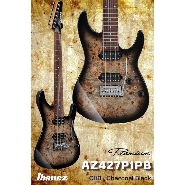 กีตาร์ไฟฟ้า 7 สาย Ibanez AZ Premium series รุ่น AZ427P1PB