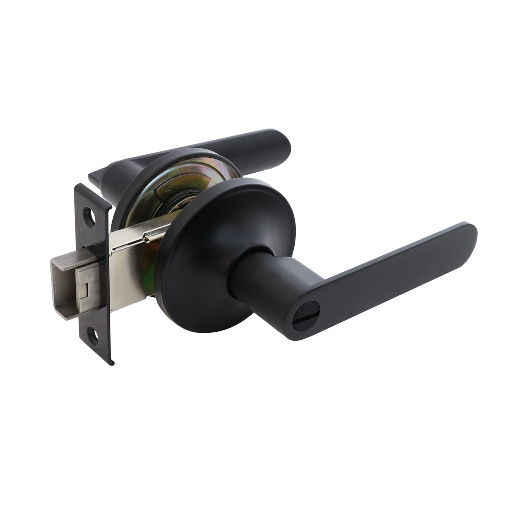 SOLEXกุญแจมือบิด No. 1801 BLACK/BK ระบบห้องน้ำ (2 system Lever Hander &amp; Deadbolt Lockset)