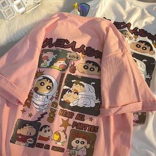 SHINee11เสื้อยืดสกรีนลายวินเทจ oversize T-Shirt เสื้อโอเวอร์ไซส์แขนสั้นสีขาว เสื้อผ้าวัยรุ่นแฟชั่นเกาหลี คอกลม สตรีท น่ารัก XXL