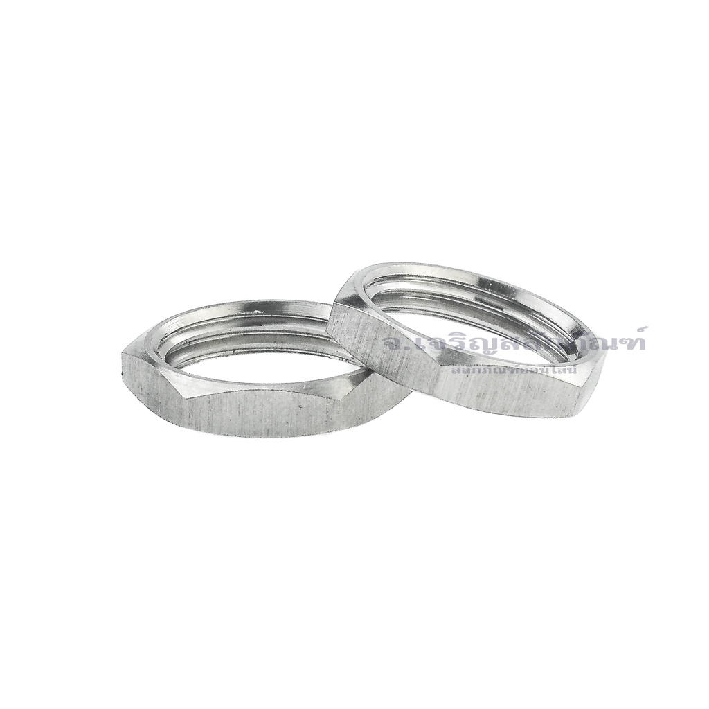 หัวน็อตเกลียวแป๊บ ปะปา 1/8" 1/4" 3/8" 1/2" 1" สแตนเลส 304 หัวน็อต น็อตตัวเมีย น็อตตัวเมียสแตนเลส A2-70 Stainless Hex Nut