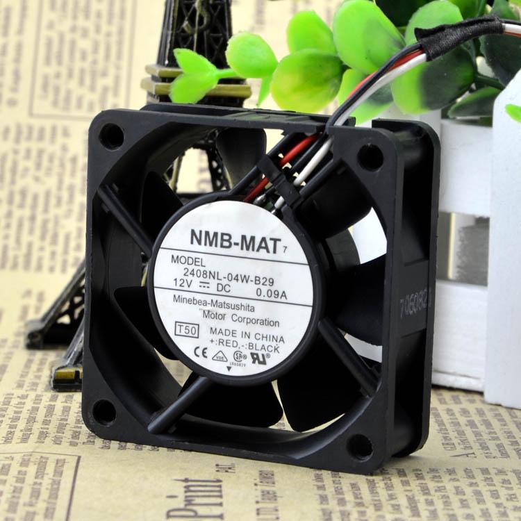 YTH 2408NL-04W-B29 12V 0.09A 6020 6CM 3WIRES FAN