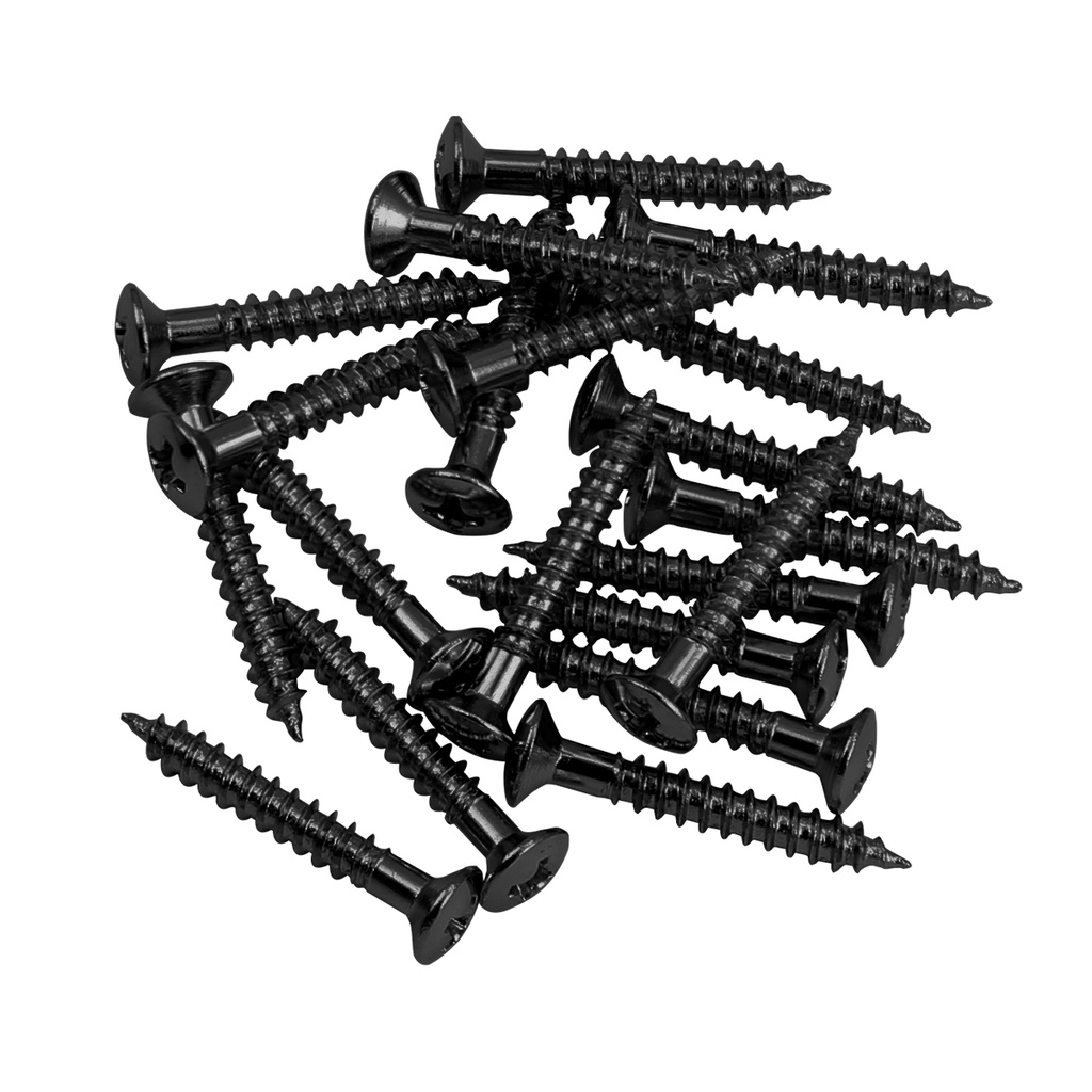 Fleor 20PCS กีตาร์ Tremolo Bridge สกรูยึด 3.5 x 25.4 มม.ชิ้นส่วนกีตาร์