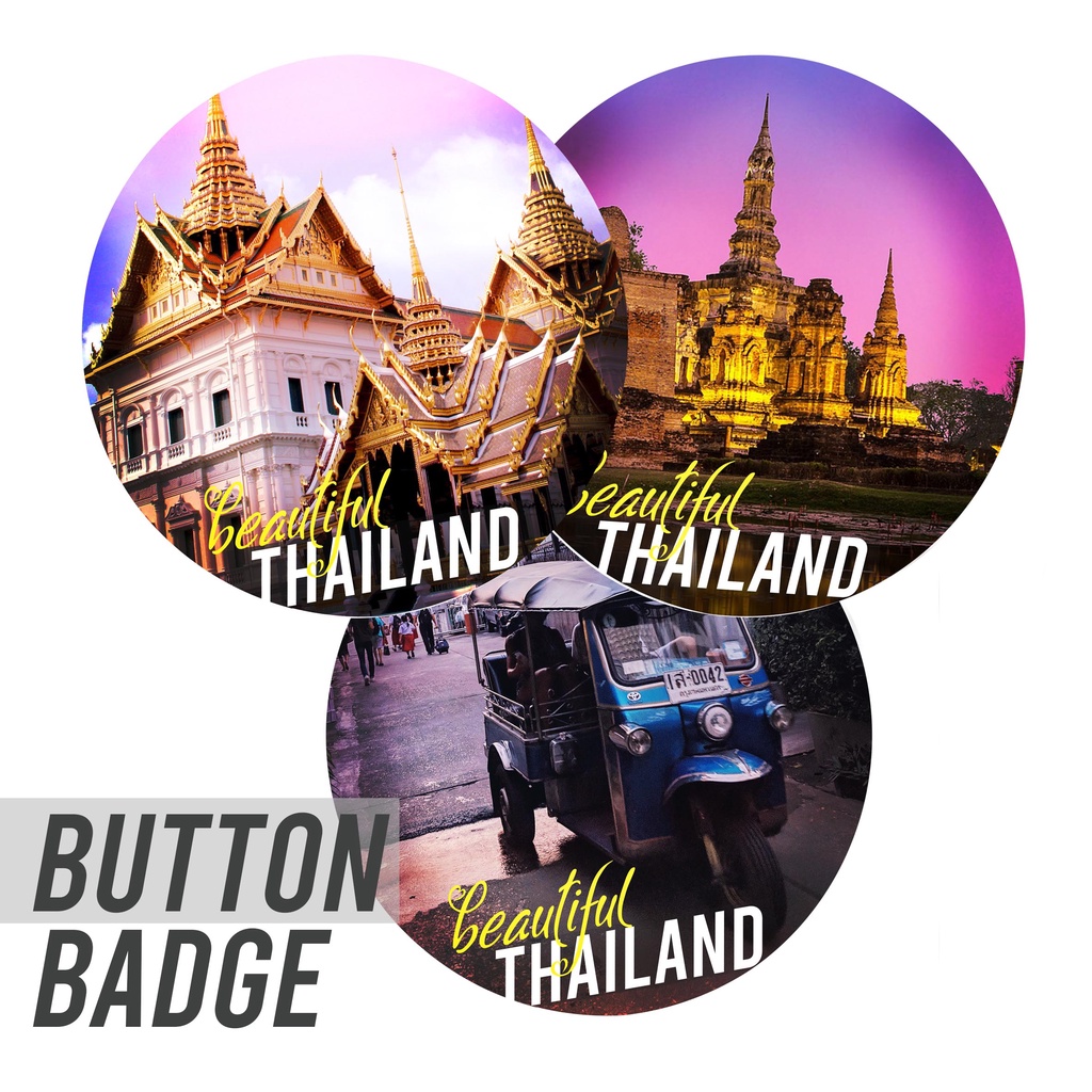 ตรากระดุม Bangkok Hatyai ของที่ระลึก 50 mm