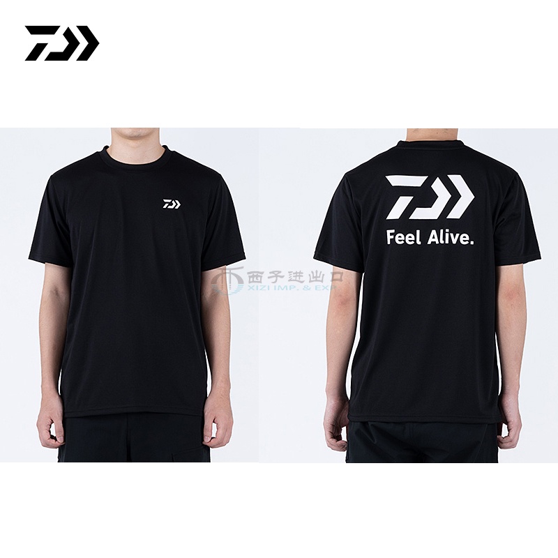 ใหม่ เสื้อยืดลําลอง ผ้าฝ้าย แขนสั้น คอกลม ระบายอากาศ ทรงหลวม ลาย DAIWA สไตล์เรียบง่าย สําหรับตกปลา