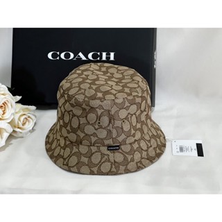 พร้อมส่งที่ไทย แท้💯🇺🇸 Bucket Hat In Signature Jacquard หมวก