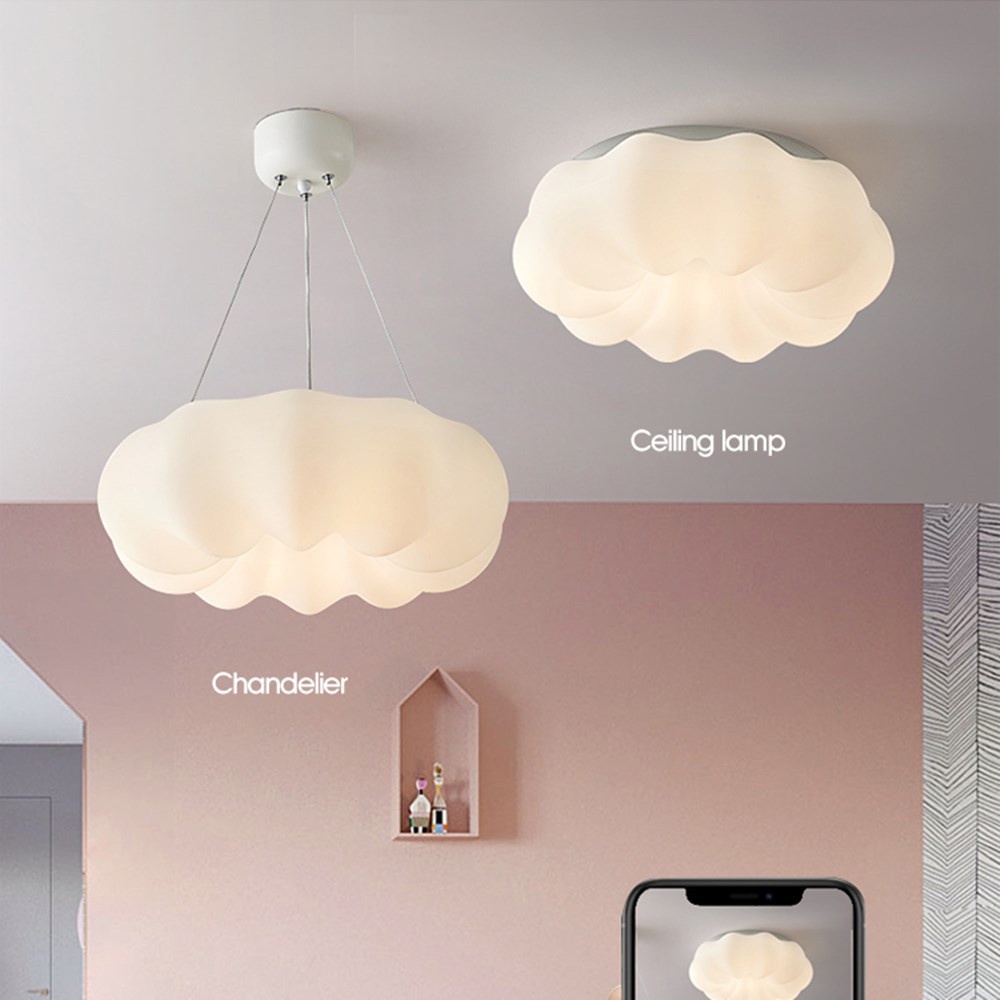 โคมไฟเพดาน LED รูปฟักทอง ก้อนเมฆ เรียบง่าย สีขาว สไตล์นอร์ดิก สร้างสรรค์ สําหรับตกแต่งเพดาน ห้องนอนเด็ก บ้าน ห้องรับประทานอาหาร