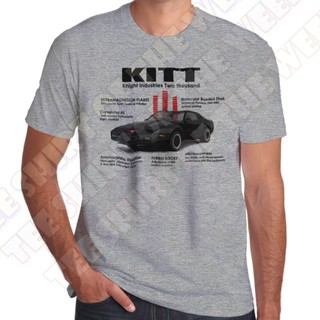 Lint9 {พร้อมส่ง เสื้อยืดผ้าฝ้าย 100% พิมพ์ลาย Kitt Knightrider Knight Industries 2000 โอเวอร์ไซซ์ ไซซ์ XS-6XL สําหรับผู้