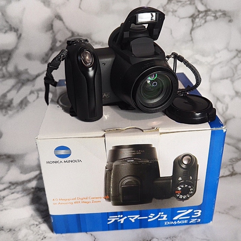 กล้องดิจิตอล โทนฟิล์ม 📸 Konica Minolta DiMAGE Z3 (2004) 🇯🇵 ทำงานเต็มระบบ 💯✨ 🛍 มือสอง เหมือนของใหม่