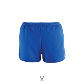 V ACTIVEWEAR SS2022 BASIC SHORT BLUE กางเกงขาสั้น มีซับในเป็น กกน ด้านใน ผ้าหนา กัน UV UPF 50+