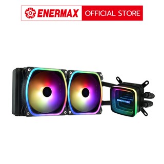 [ENERMAX OFFICIAL STORE] ENERMAX AQUAFUSION ADV 240MM ARGB BLACK *รองรับ LGA1700 / AM5 (ชุดน้ำความร้อนซีพียู)