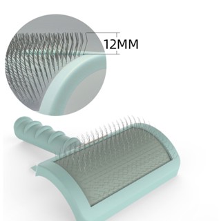 หวีแปรงขนสุนัขไซส์กลางอย่างดี(แปรงสลีกเกอร์) ความยาวเข็ม 12 mm หน้าแปรงขนาด 10.5*6.3 cm