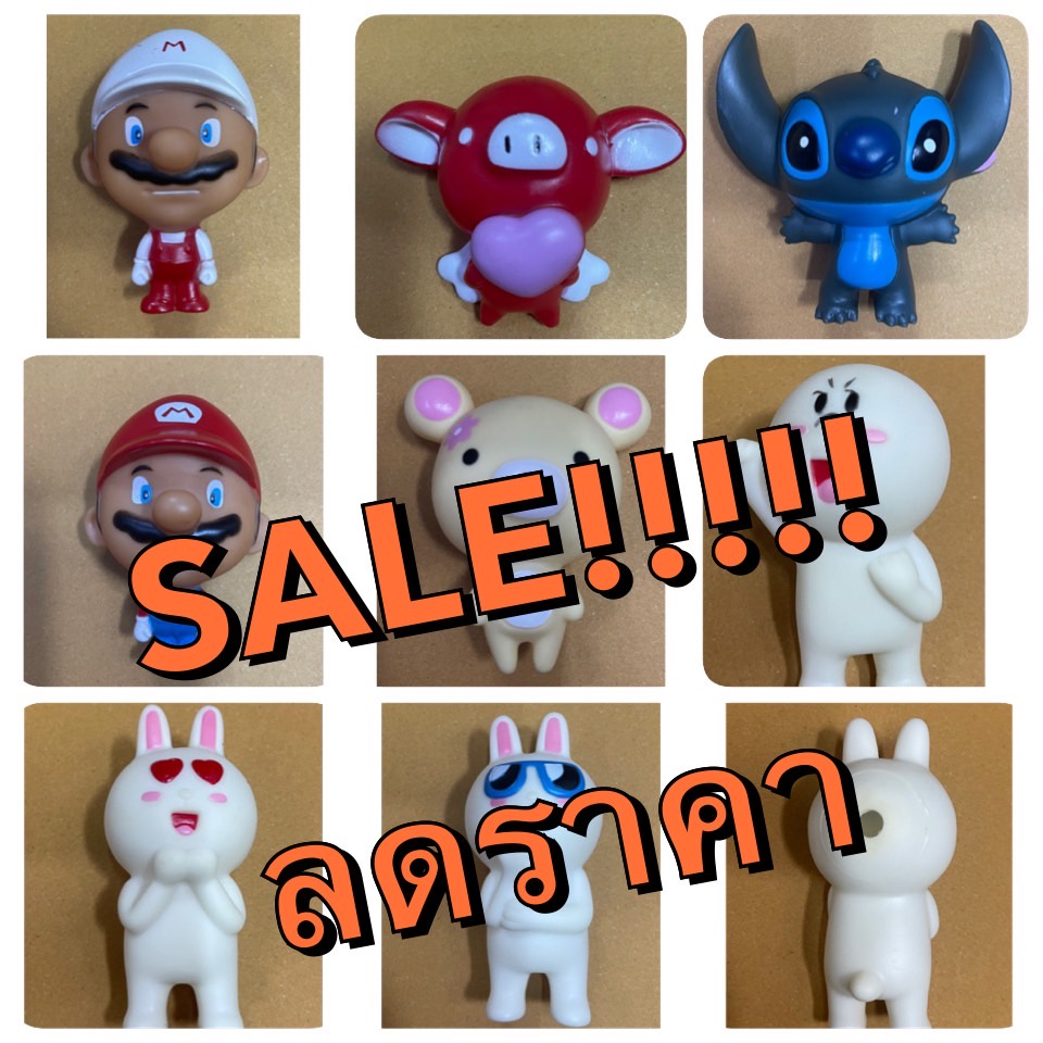ตุ๊กตาเสียบเสาอากาศรถยนต์ ลายการ์ตูนมาริโอ้ สติช  งานSALE!!!!! งานตำหนิ!!!