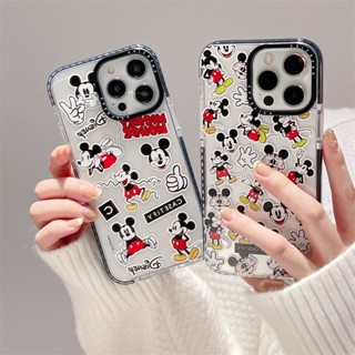 พร้อมส่ง เคสโทรศัพท์มือถือ ซิลิโคนนิ่ม TPU ใส กันกระแทก ลายมิกกี้เมาส์ สําหรับ iPhone 14 Pro MAX 14 Plus 13 Pro MAX 12 Pro MAX 11 Pro MAX