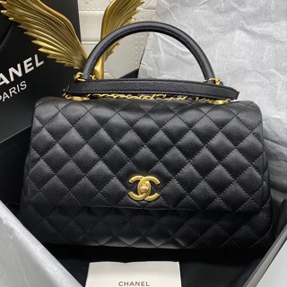 🔥ผ่อนได้🔥Chanel Coco [ หูจับดำ ]Size 30 cm งาน Hiend 1:1 อุปกรณ์ : Full Box Set