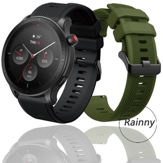 สายนาฬิกาข้อมือซิลิโคน แบบนิ่ม สีโรสโกลด์ สําหรับ Xiaomi Huami Amazfit GTR 4 Amazfit GTR4