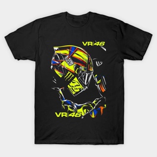 Tmgts1 [พร้อมส่ง] เสื้อยืดแขนสั้นลําลอง ผ้าฝ้าย พิมพ์ลาย Moto Gp Vr 46 พลัสไซซ์ ของขวัญวันเกิด สําหรับผู้ชาย XS-6XLสามาร