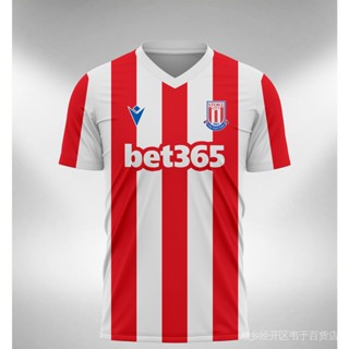 เสื้อกีฬาแขนสั้น ลายทีม Stoke City Jersey Home Away 2021 2022