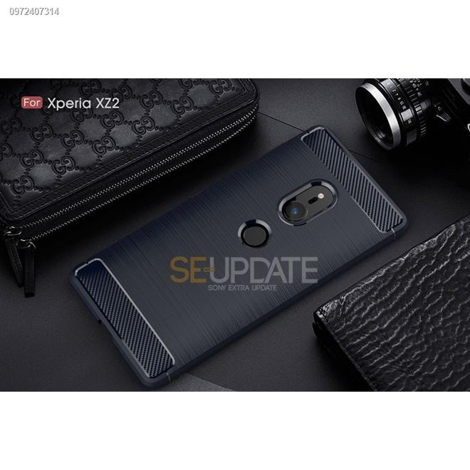 ส่งตรงจากกรุงเทพเคส สำหรับ Sony Xperia XZ2 Carbon Fiber Metallic 360 Protection TPU Case