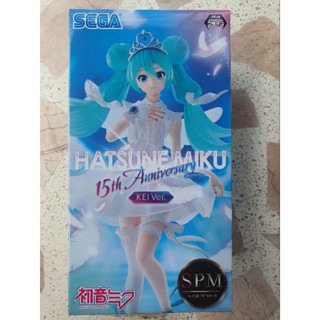 sales Hatsune Miku Super Premium Figure 15th Anniversary KEI Ver.