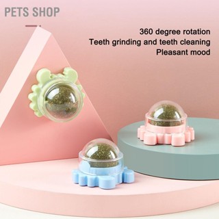 Pets Shop ของเล่นลูกบอลธรรมชาติ หมุนได้ สําหรับสัตว์เลี้ยง แมว ลูกแมว 4 ชิ้น