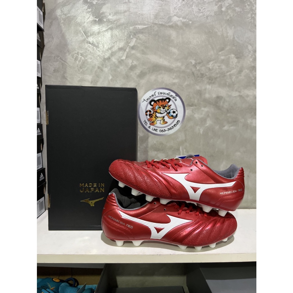 Mizuno Monarcida Neo II Wide Japan รองเท้าฟุตบอล มิซูโน่ ตัวท็อป จากญี่ปุ่น ของแท้ มือ1