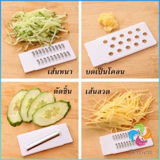 Bensen ชุดสไลด์ผักผลไม้ ที่ขูดผักผลไม้ อุปกรณ์ครัว ใบมีดคัตเตอร์ 4 ใบ grater