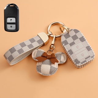  Honda Genuine Leather Car Key Coin Holder Keyring Cover Smart Key Case Keyless Remote bags CRV Accord Odyssey CIVIC FIT