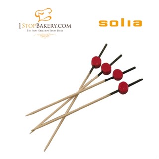 Solia VO12000 Black and Red Skewer 120 mm. 200pcs/pack ราคา 360 บาท