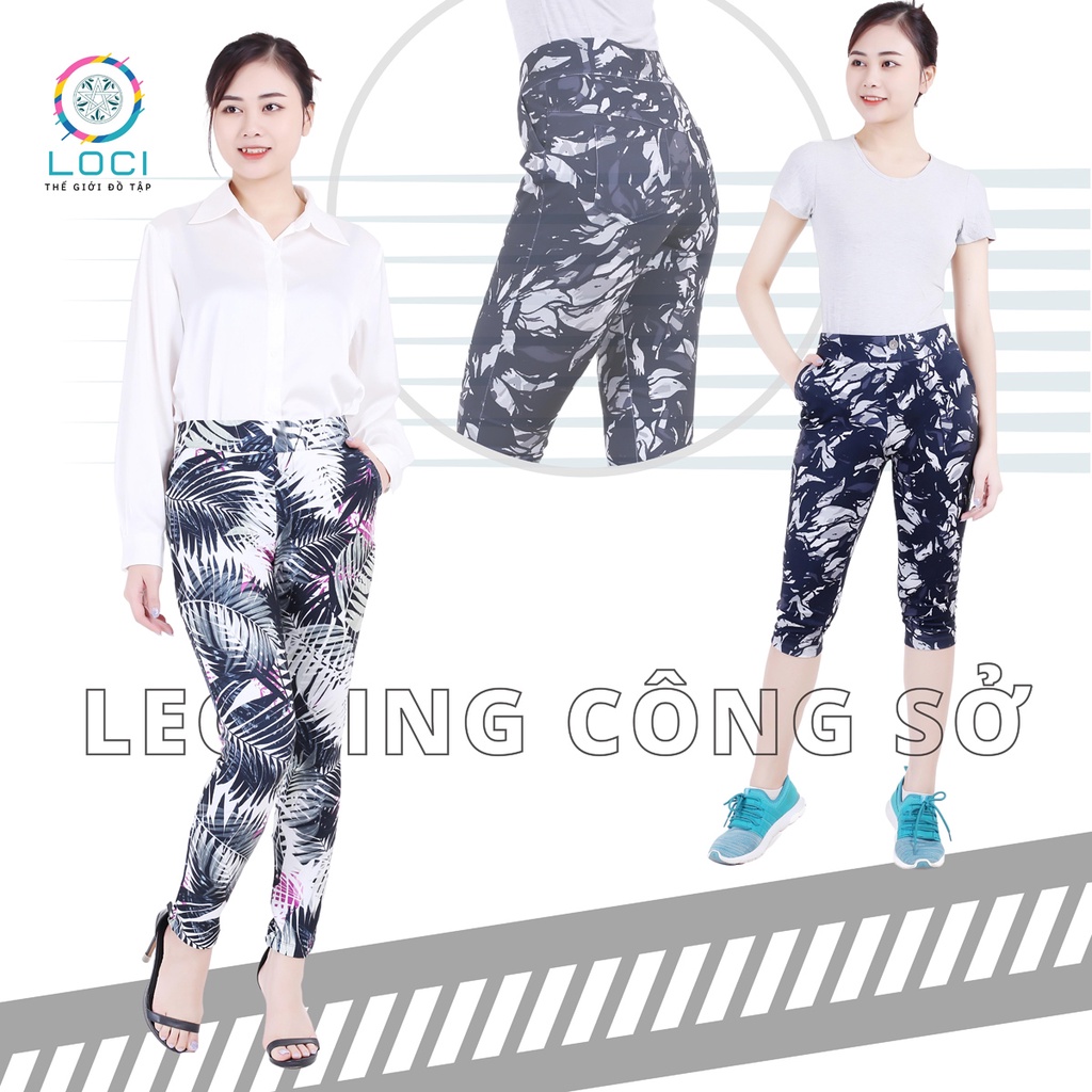 กางเกงขายาวเอวสูง-กางเกงขายาว-เลกกิ้งหนาUmi Midweightเลกกิ้งยืด4-Way - Loci Shop