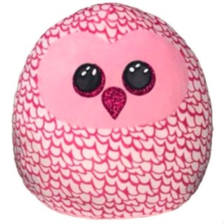 TY หมอนตุ๊กตา ทีวาย PINKY - owl pink squish 14"