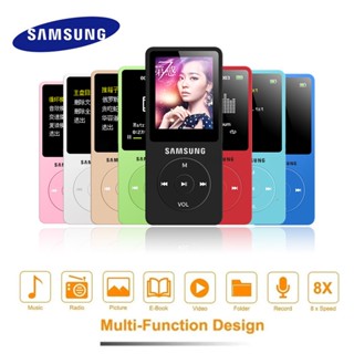 Samsung Walkman เครื่องเล่น MP4 วิทยุ FM MP3 สเตอริโอ หน้าจอ LCD รองรับการ์ดหน่วยความจํา อเนกประสงค์ แบบพกพา