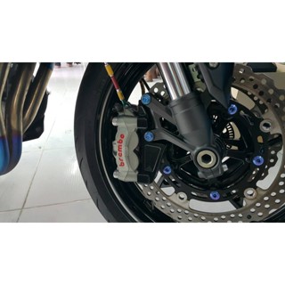 ขาจับปั๊มหน้า ER6N Ninja650 2012-16 Brembo M4 100mm M50 แบร์น Mothracing วัสดุ AL6061 T651(65) สีดำ