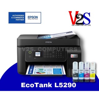 Printer Epson EcoTank L5290 A4 Wi-Fi AIO เครื่องปริ้นเตอร์มัลติฟังก์ชั่นอิงค์เจ็ท 4 IN 1 มีหมึกแท้พร้อมใช้