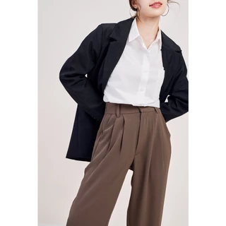 Marshmallow Pants Vol.2 สีใหม่ กางเกงทรงกระบอกผู้หญิง กางเกงทำงาน เอวสูง ผ้าลื่นเย็นสบาย