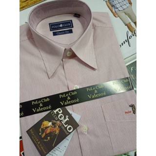 🏇Polo Valente" เสื้อเชิ้ตแขนสั้นลายริ้วผ้า COTTON CVC เนื้อแน่นสวมใส่สบายจัดลายใหม่มาลด 70% จาก 1,690 บาทเหลือ 490 บาท