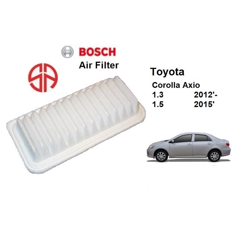 Toyota Corolla Axio E160 1.3 1.5 กรองอากาศ Bosch 0986AF2144 ARE160 ARE161 1NR-FE 2NR-FKE 17801-21030