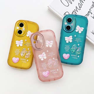 เคส OPPO Reno 8T 4G Reno 8T 5G Reno 8Z 5G Reno 7Z 5G Reno6Z 5G Reno 8 5G Reno 5Z 5G Reno 7 5G Reno 6 5G Reno 5 เคสโทรศัพท์มือถือ ซิลิโคน ลายการ์ตูนโบว์ แฟชั่น สําหรับ