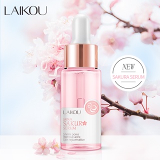 Laikou Sakura เซรั่มไวท์เทนนิ่ง ให้ความชุ่มชื้น ลดรูขุมขน ขนาด 17 มล. 30 มล.