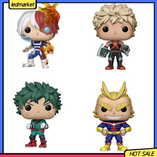 [Ledmarket] ตุ๊กตาฟิกเกอร์ My Hero Academia Deku Katsuki Funko Pop ของเล่นสําหรับเด็ก