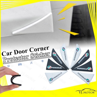 แผ่นสติกเกอร์ PVC ป้องกันรอยขีดข่วน สําหรับติดมุมประตูรถยนต์ Car Door Corner Protector Anti-collision Pad