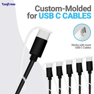 1 ชิ้น Type-C สายเคเบิลข้อมูล ซิลิโคน กันฝุ่น ปลั๊ก สากล USB Type C ตัวป้องกันสาย สําหรับ Type-C สายชาร์จ เคสพันสายไฟ พร้อมเชือก