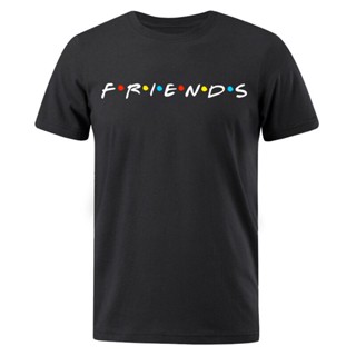 เสื้อวินเทจชาย Camisetas con estampado de Friends para hombre, ropa Harajuku de algodón, informal, holgada, de verano, 2