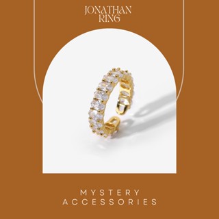 MA635: Jonathan Ring | Mystery Accessories แหวน แหวนแฟชั่น แหวนปรับได้ แหวนสีทอง แหวนเพชร